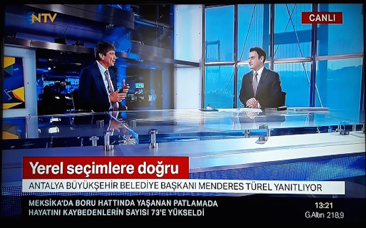 Başkan Türel NTV’nin konuğu oldu