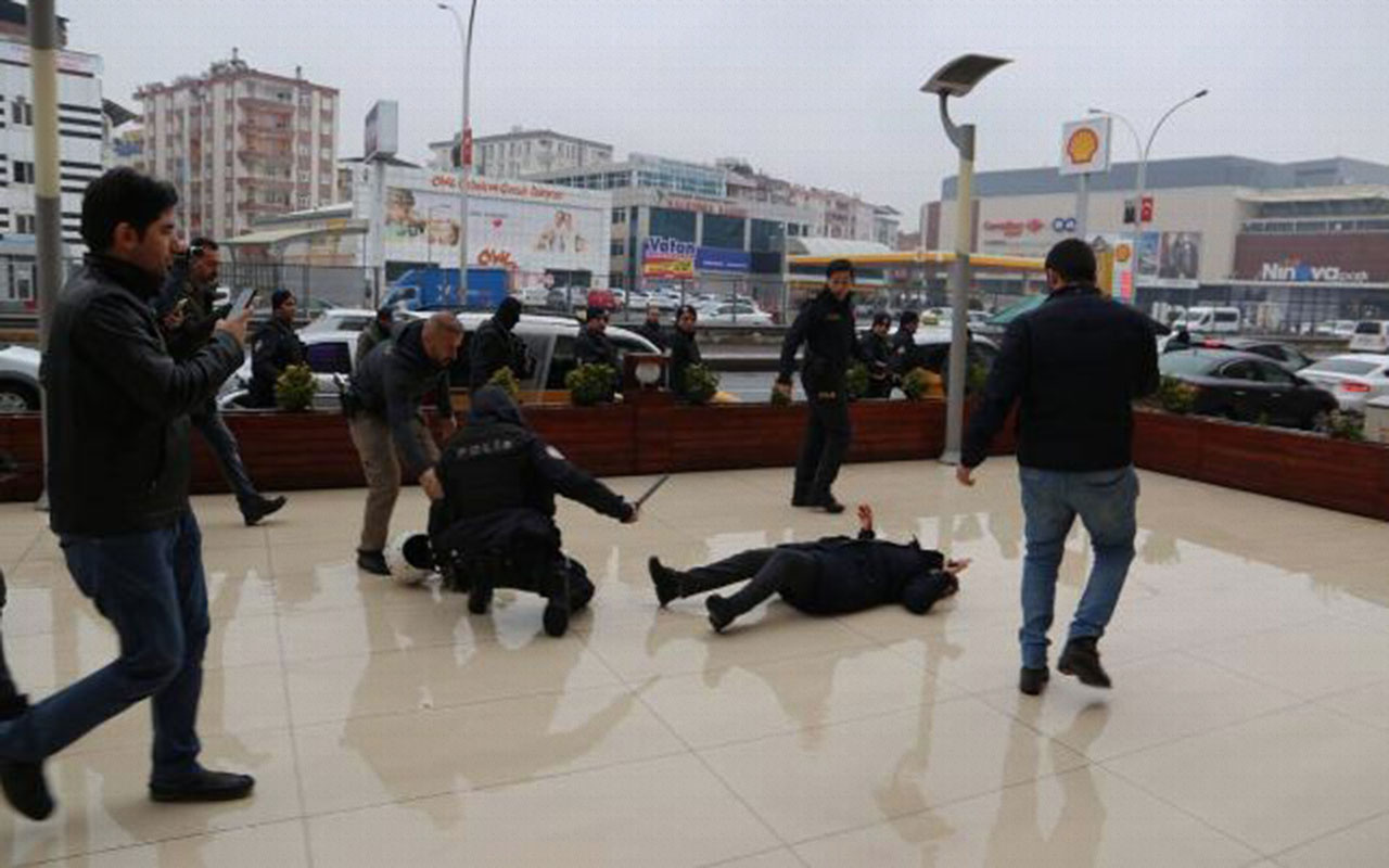 Polisi ısıran HDP'li vekil Saliha Aydeniz'in düşme anı