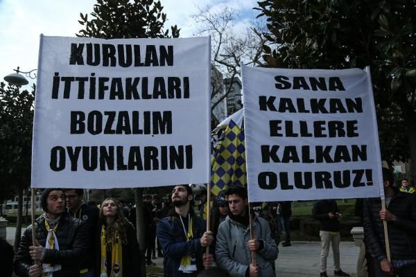 Fenerbahçe taraftarından protesto yürüyüşü