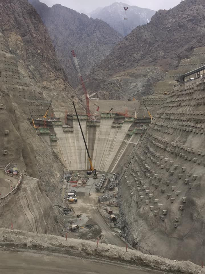Artvin Yusufeli'nde baraj inşaatı 64 metre gövdeye ulaşıldı