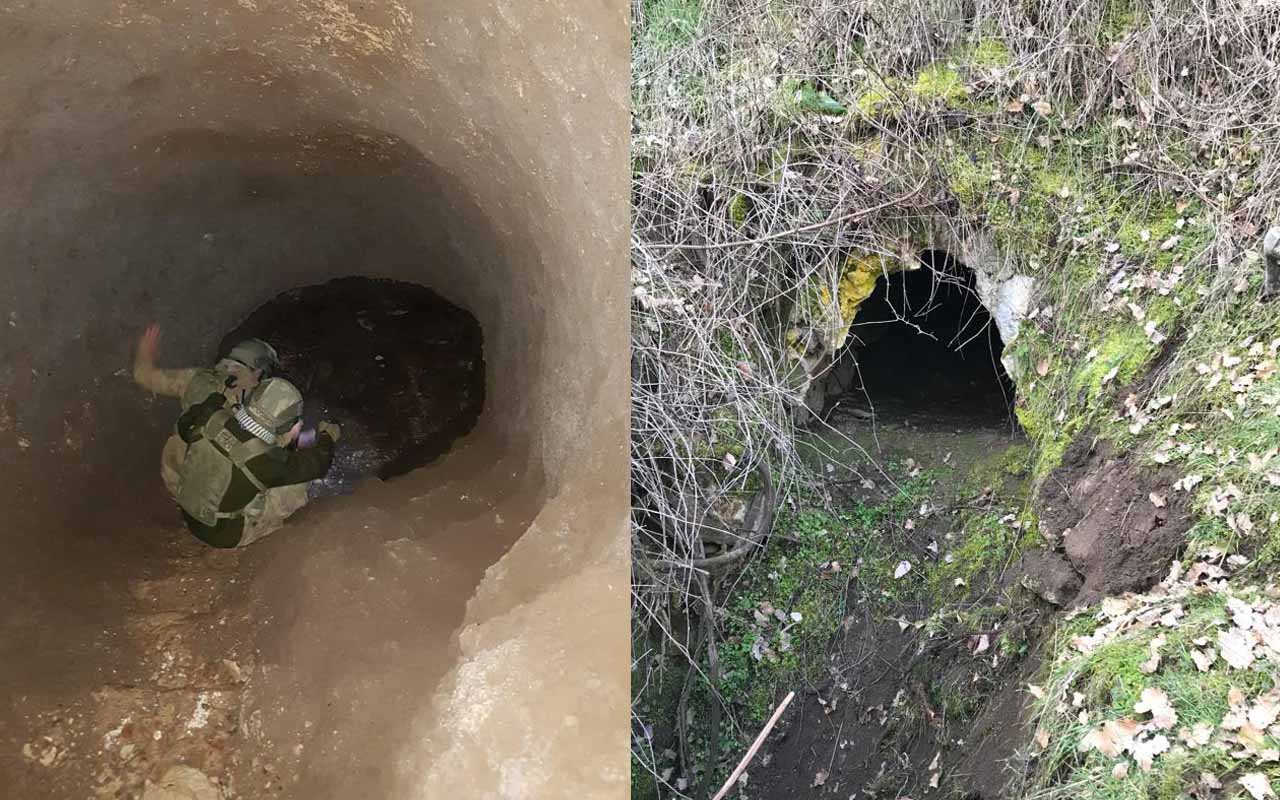 PKK'lı teröristlerin kullandığı mağara imha edildi