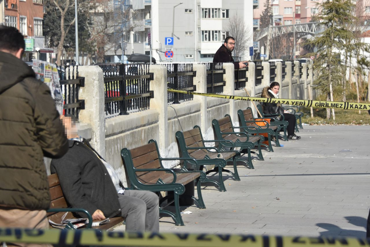 Hastane bahçesinde acı olayda kadından şaşırtan hareket