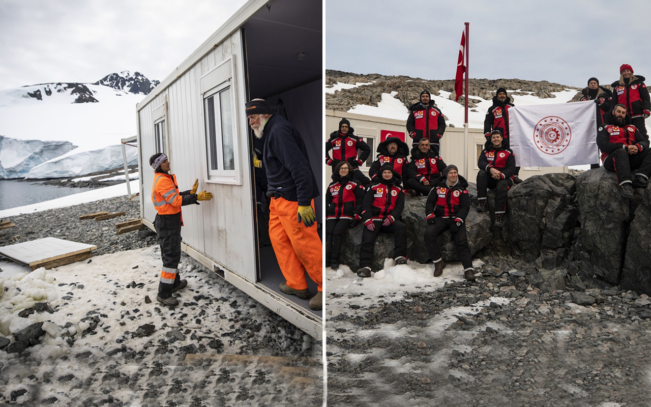 Türkiye Antarktika'da geçici bilim üssünü kurdu işte görüntüler