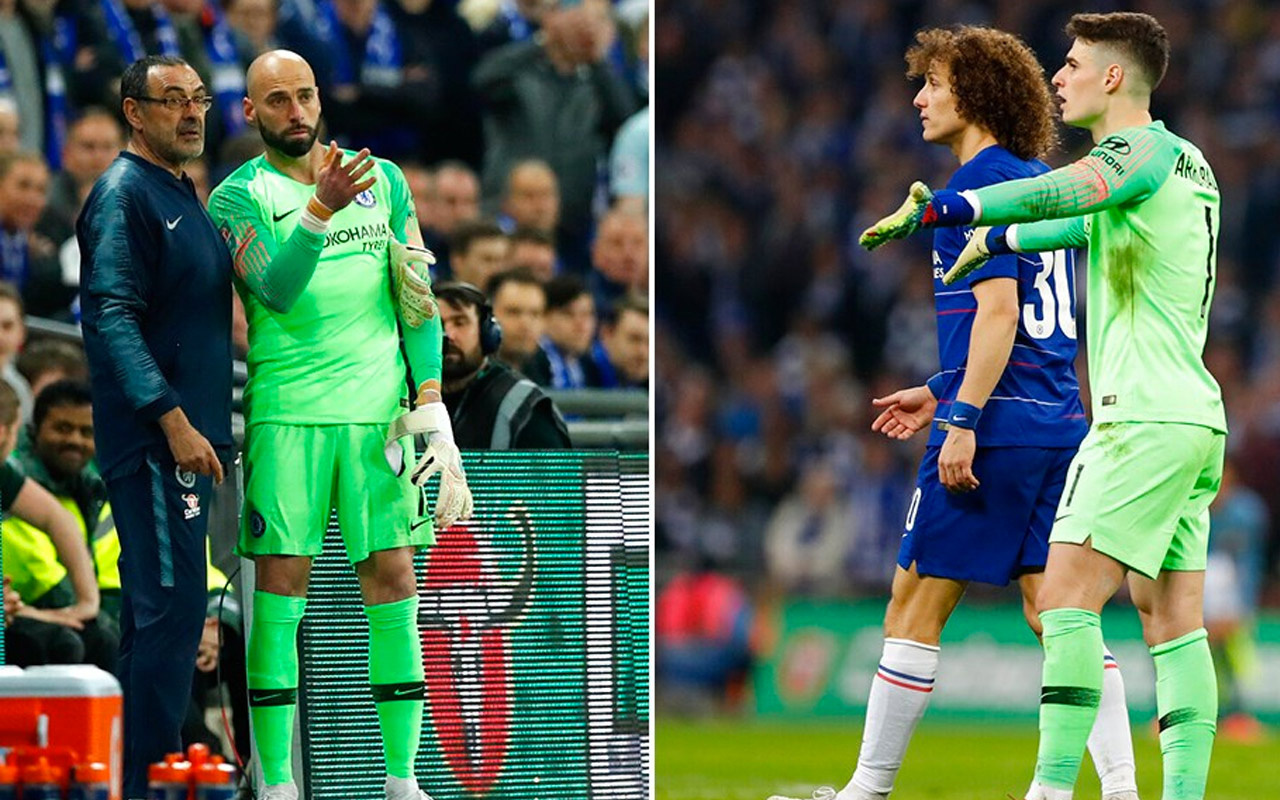 Sarri 'çık' dedi Kepa direndi! Chelsea-City maçında görülmemiş olay