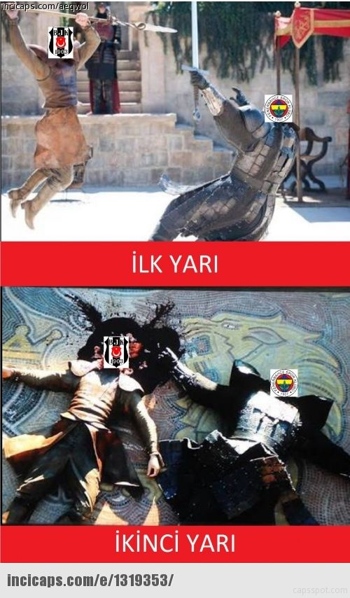 Beşiktaş Fenerbahçe maçı Capsleri