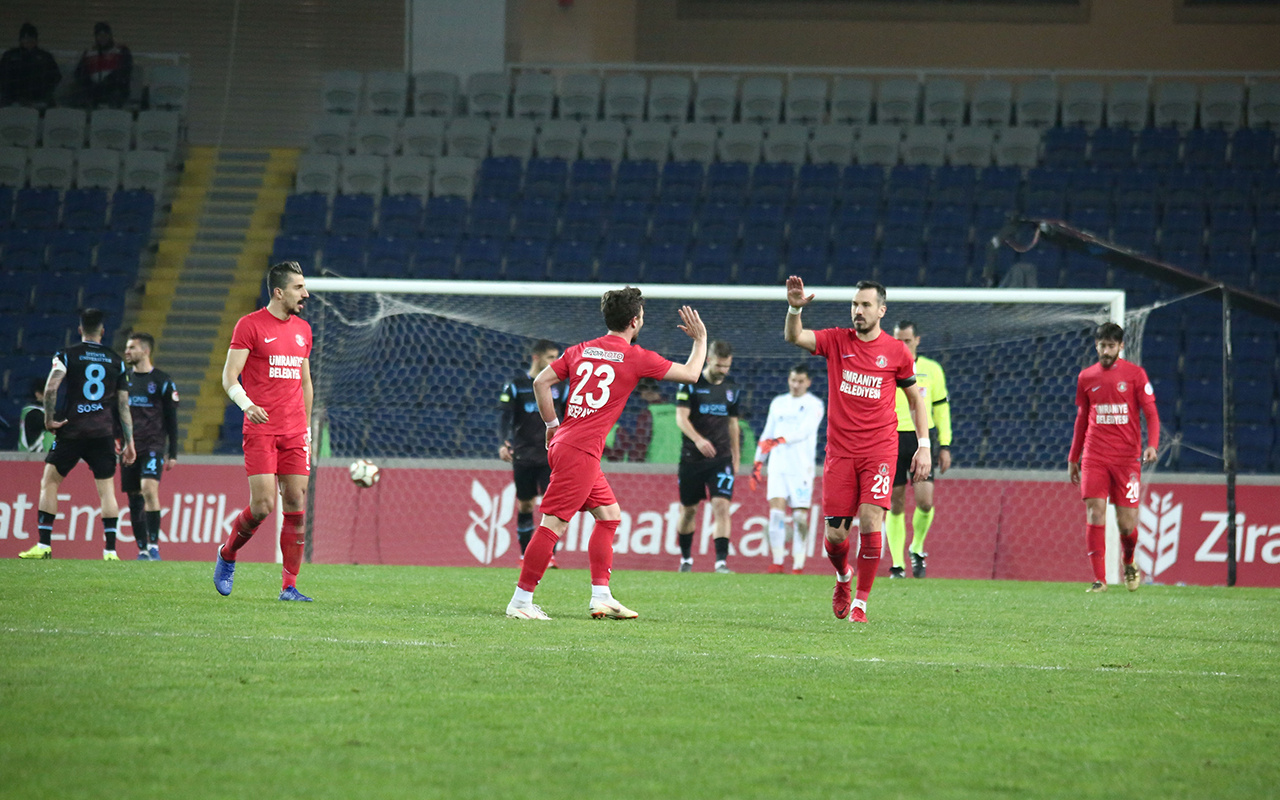 Ümraniyespor Trabzonspor Türkiye Kupası maçı golleri ve geniş özeti