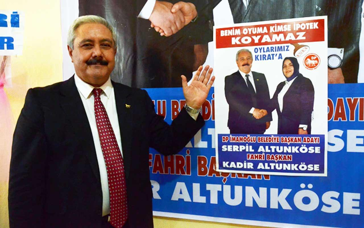 Adana İmamoğlu adayı Kadir Altunköse eşini belediye başkanı adayı yaptı