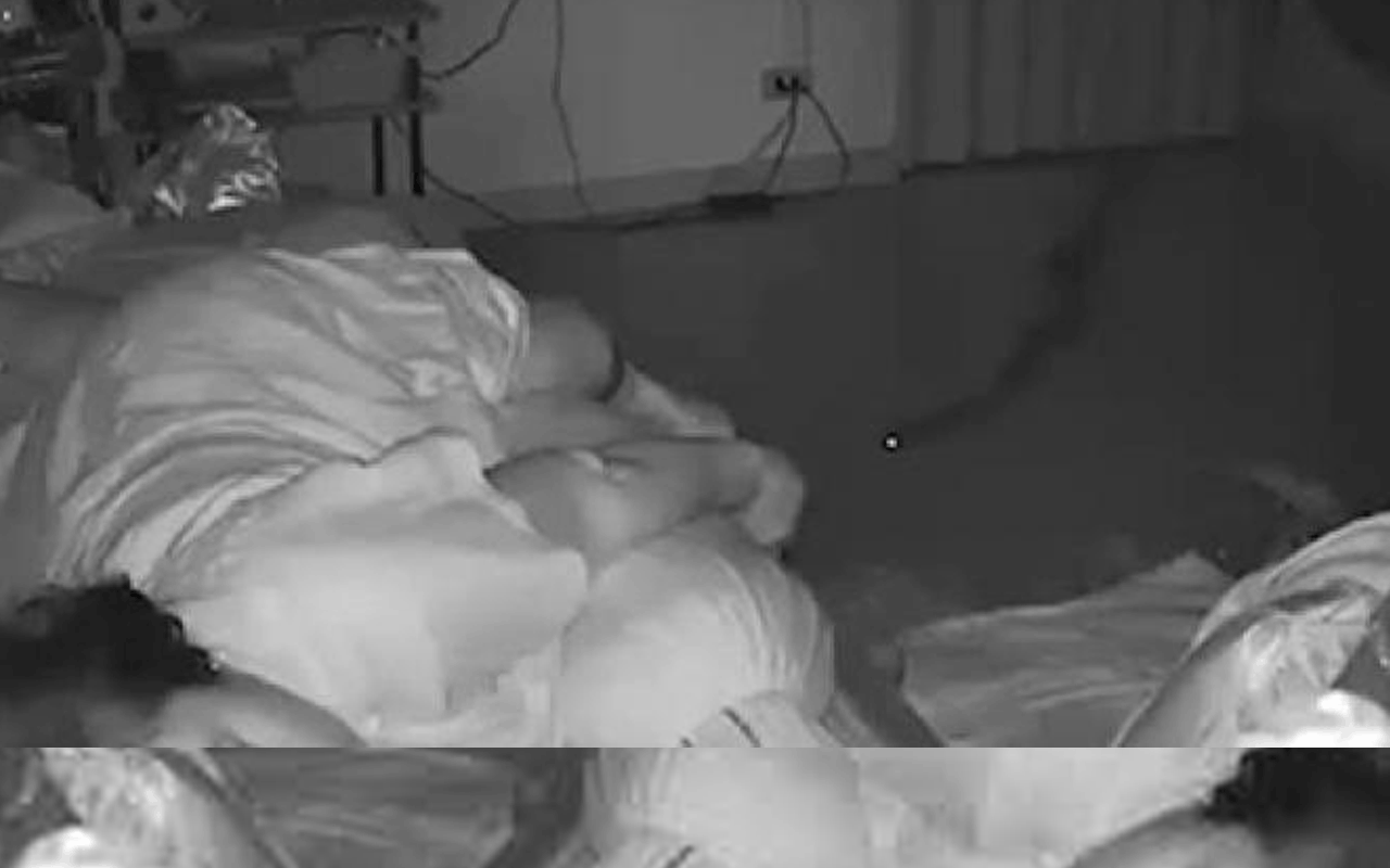Şoke eden görüntü!Uyuyan kadına piton yılanı saldırdı