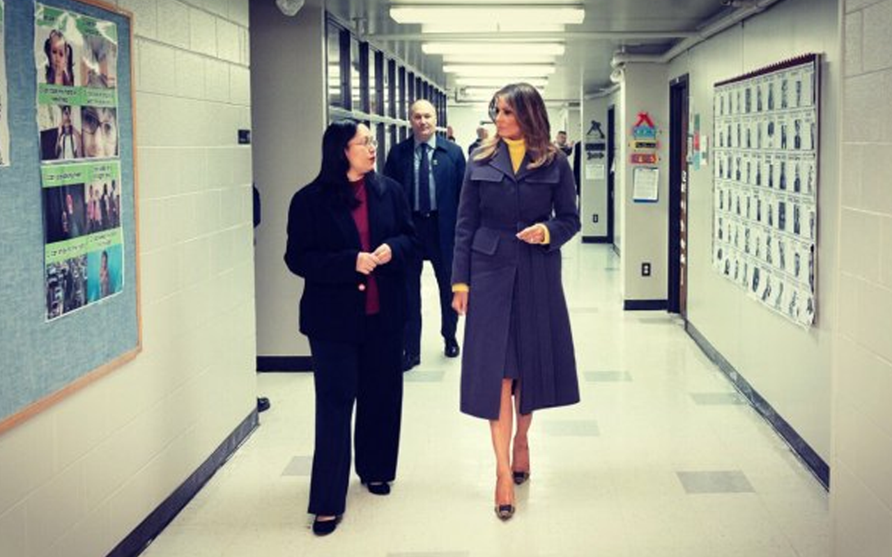 Melania Trump FETÖ okulunu ziyaret etti