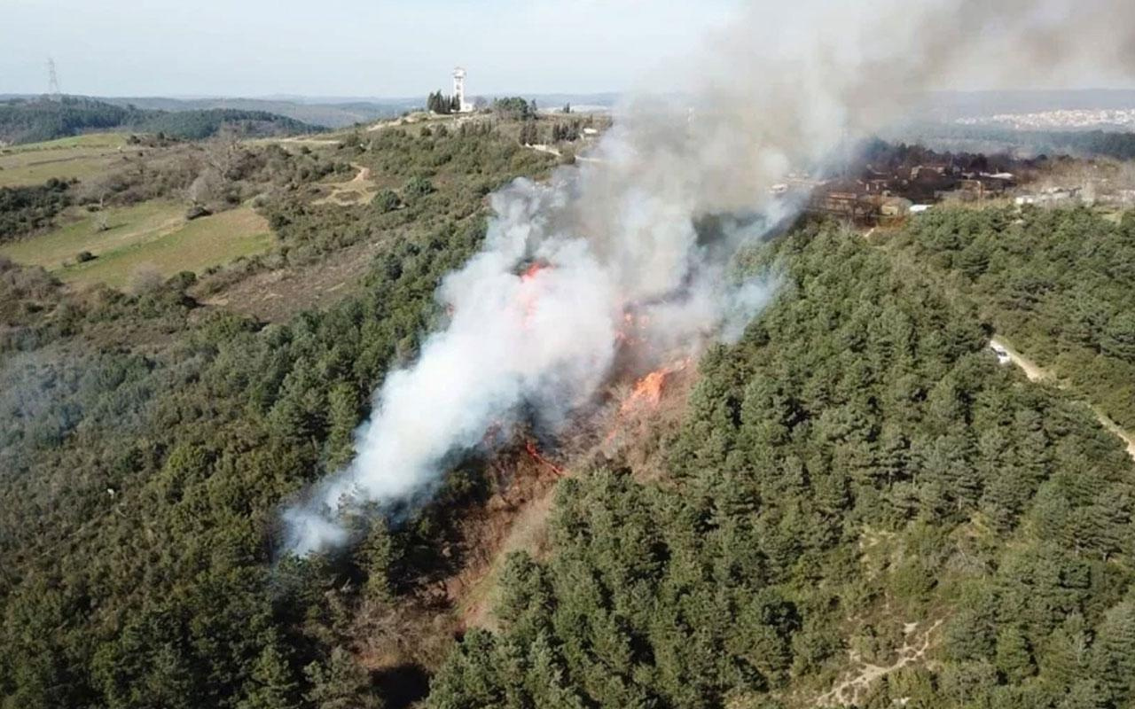 Sultangazi Cebeci köyünde yangın çıktı
