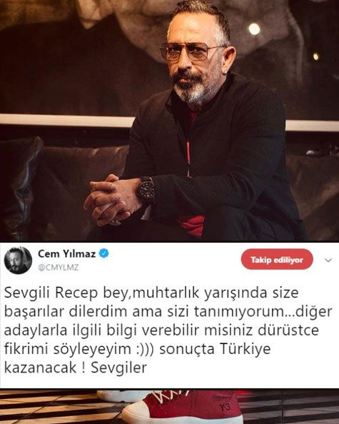 Cem Yılmaz'dan muhtar adayına demokrasi dersi: Sonuçta Türkiye kazanacak