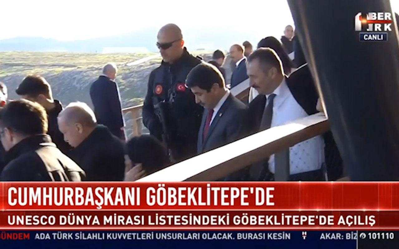 Cumhurbaşkanı Erdoğan Göbeklitepe'de