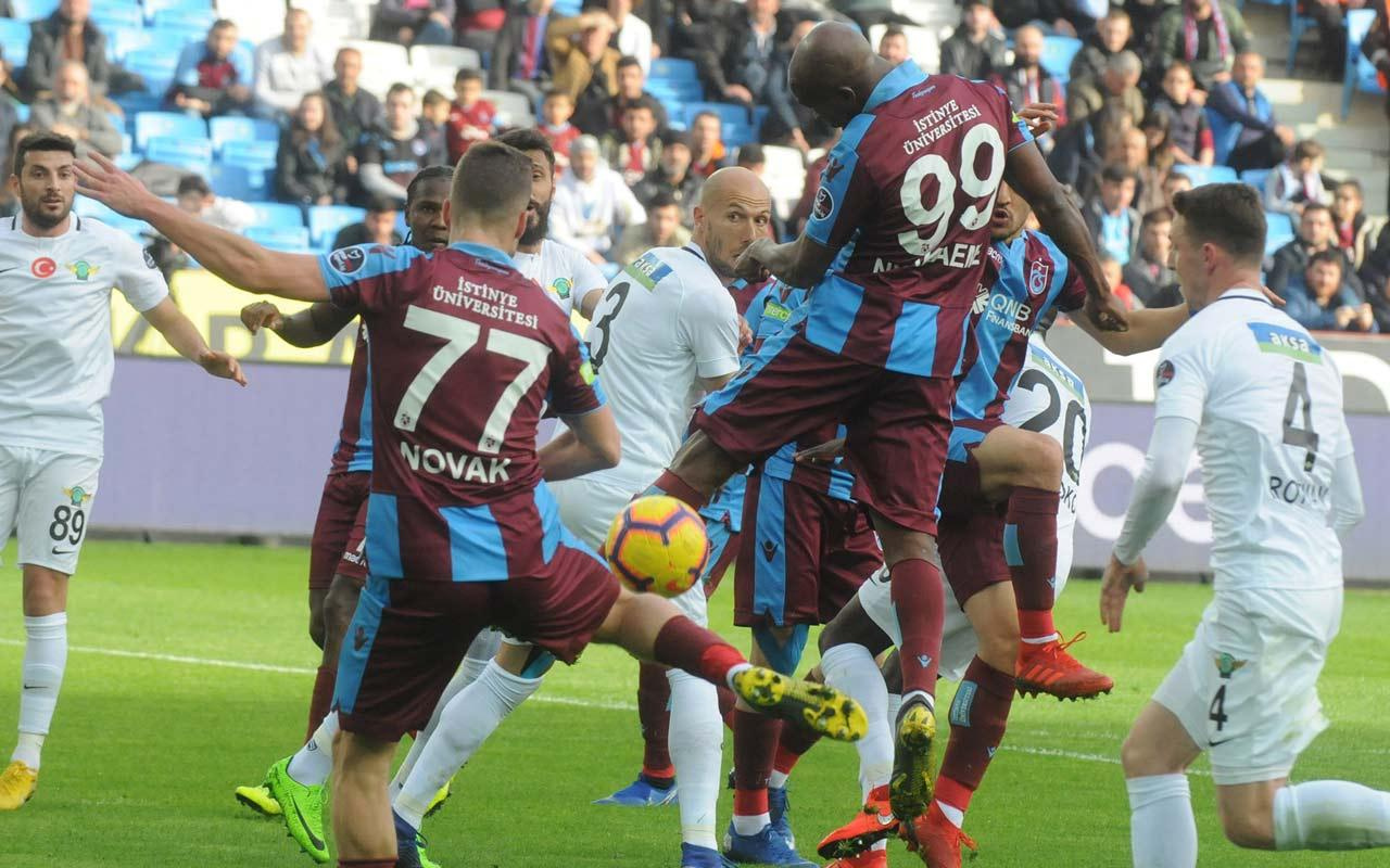 Trabzonspor Akhisarspor maçı özet ve golleri