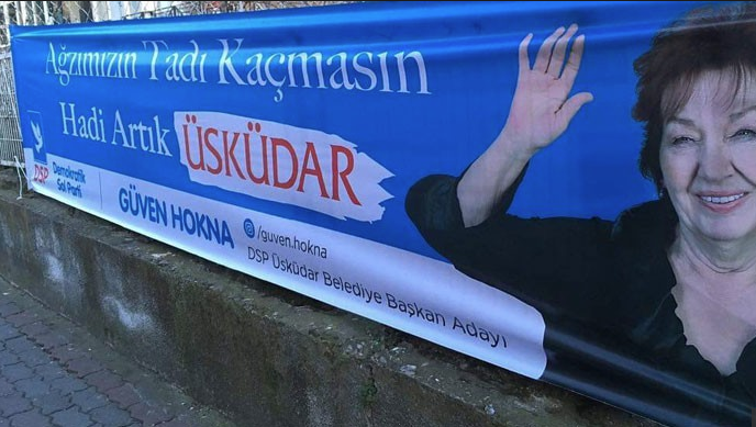 DSP'den aday olan Güven Hokna'nın seçim sloganı kahkahaya boğdu!