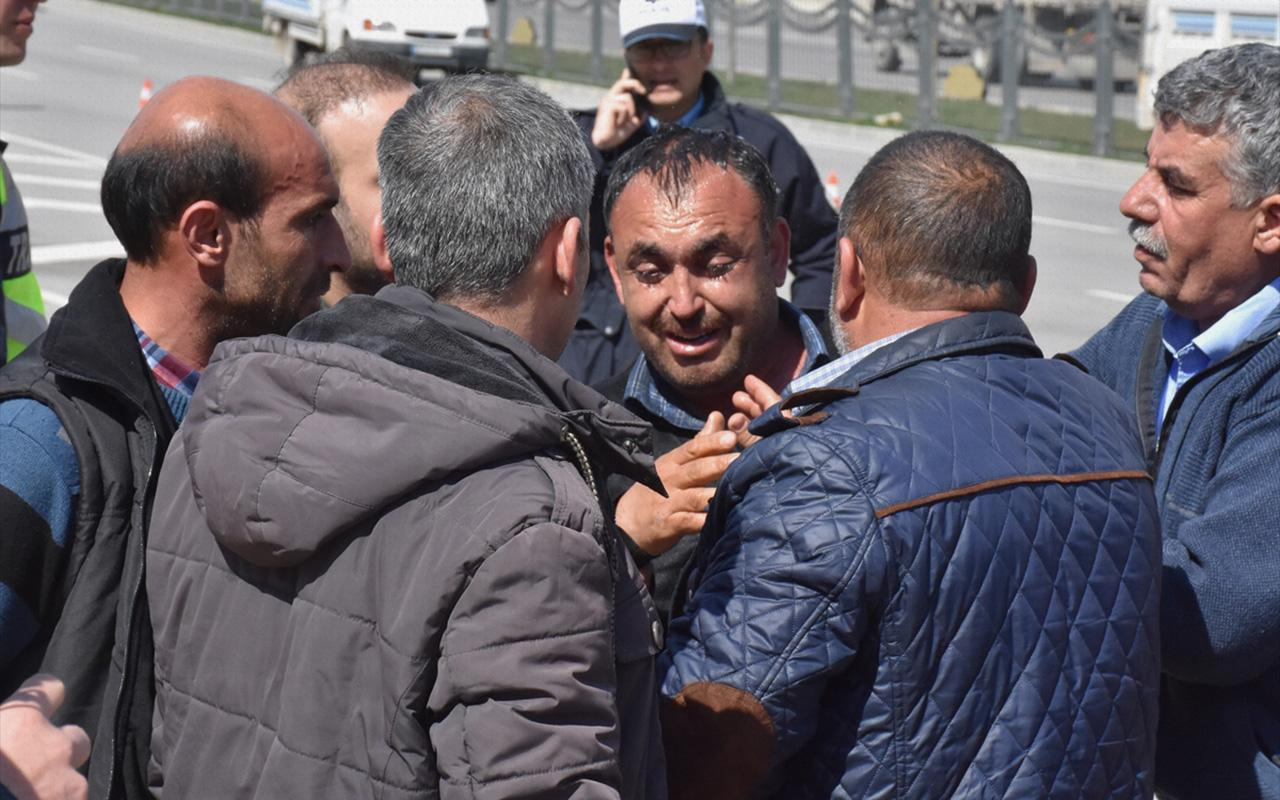 Gaziantep'te seyir halindeki TIR'da yangın