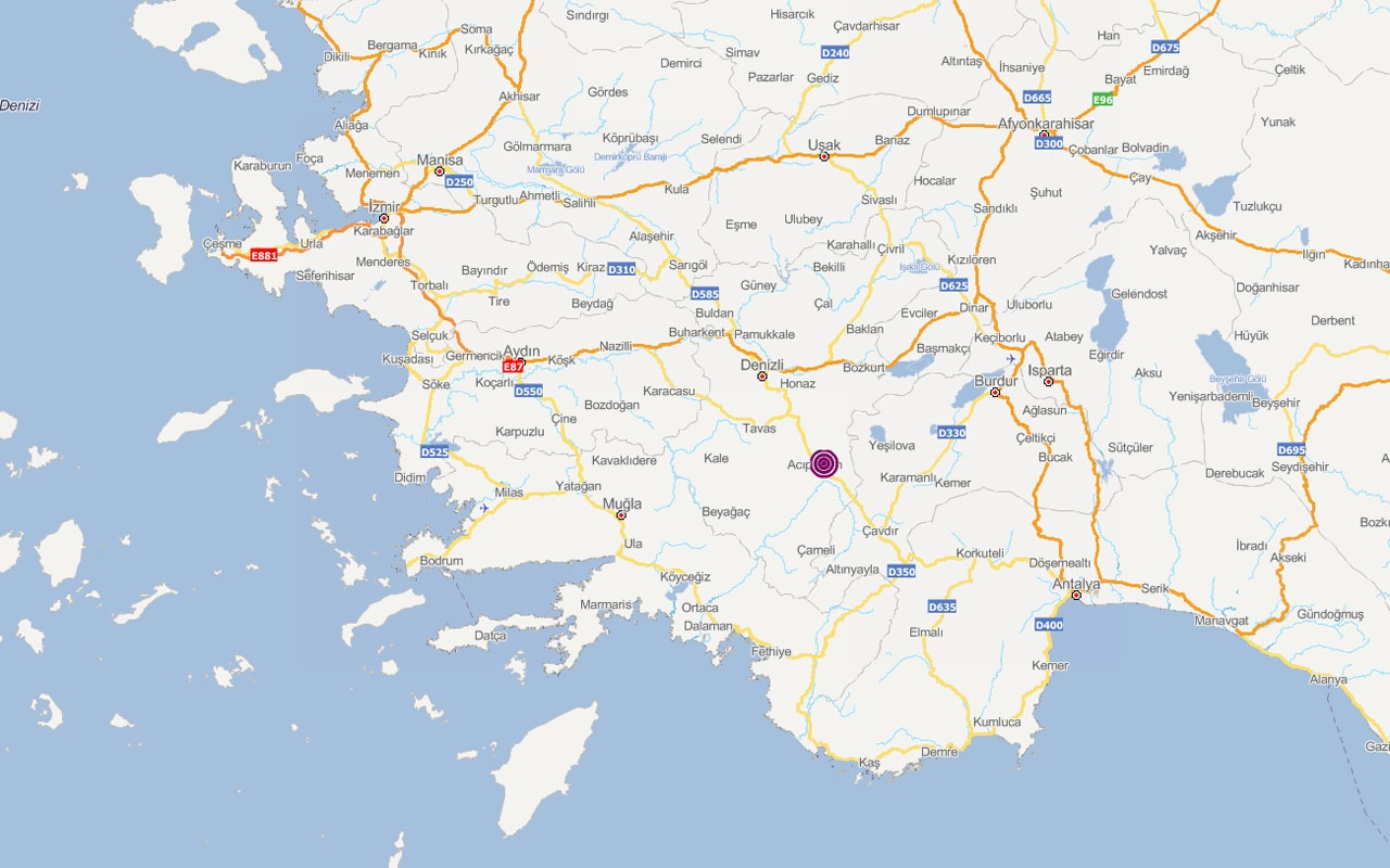 AFAD'ın son depremler listesi Denizli'de 5.5 sonrası yeni depremler