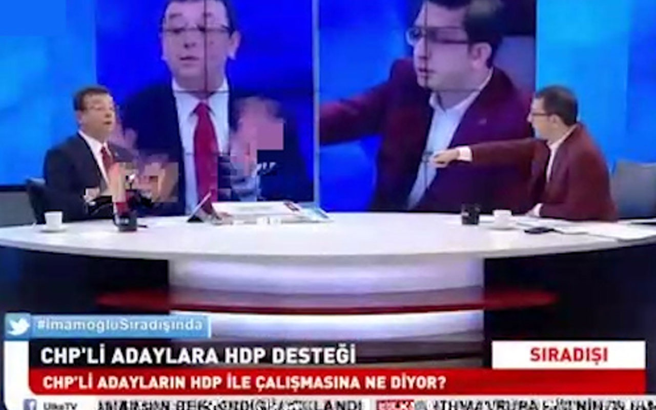 Ülke TV'ye çıkan Ekrem İmamoğlu sunucu Turgay Güler ile kapıştı