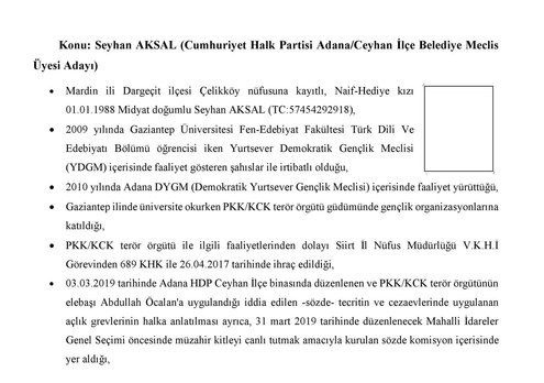 İstihbarat raporlarında yer aldı CHP Saadet ve İYİ Parti'nin PKK ile bağlantılı adayları