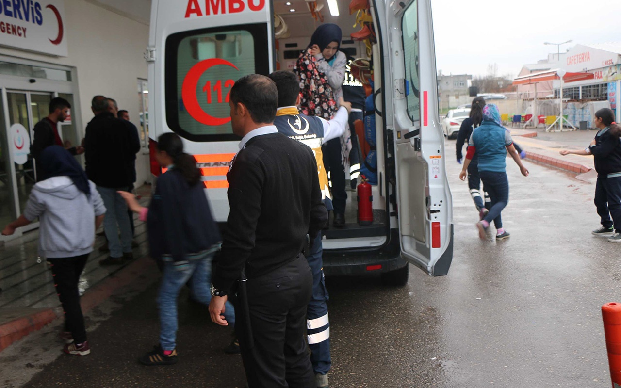 Adıyaman'da 50 öğrenci zehirlenme belirtisi ile hastaneye götürüldü