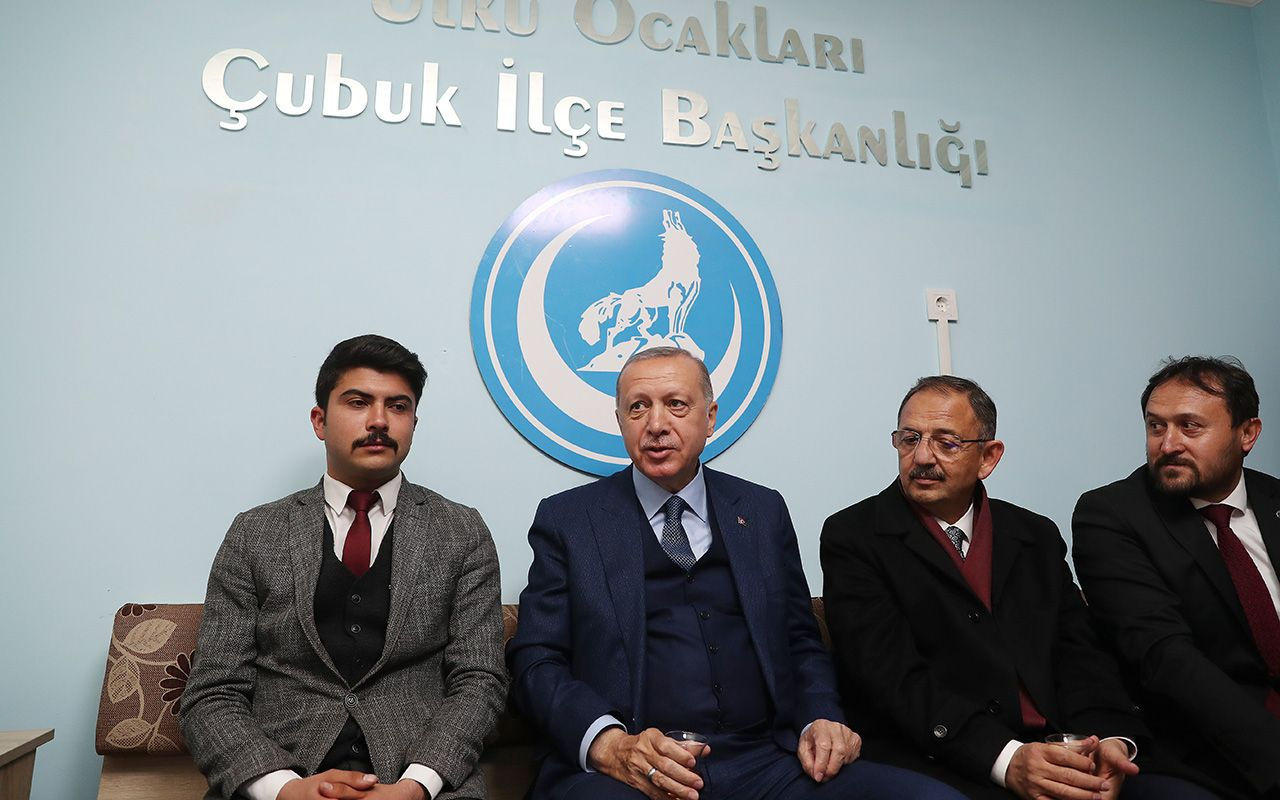 Cumhurbaşkanı Erdoğan'dan Ülkü Ocaklarına ziyaret