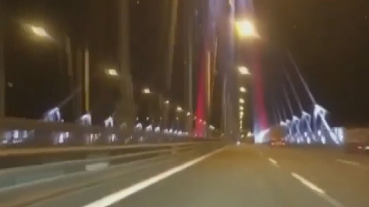 Yavuz Sultan Selim köprüsünden 344 kilometre hızla geçti