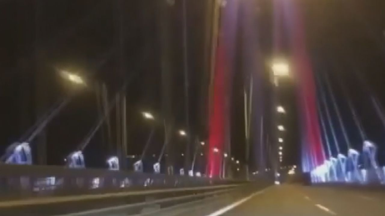 Yavuz Sultan Selim köprüsünden 344 kilometre hızla geçti