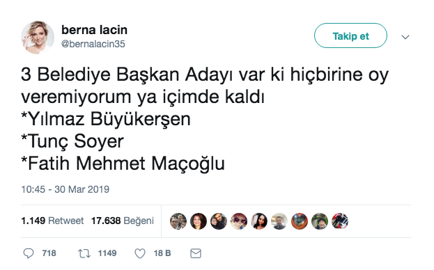 Berna Laçin'den Tunç Soyer, Yılmaz Büyükerşen ve Fatih Mehmet Maçoğlu itirafı