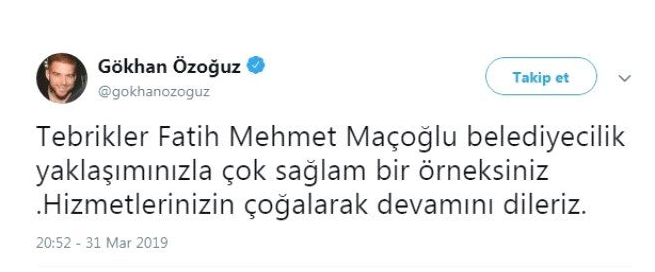 Athena Gökhan'dan komünist başkan Fatih Mehmet Maçoğlu'na tebrik