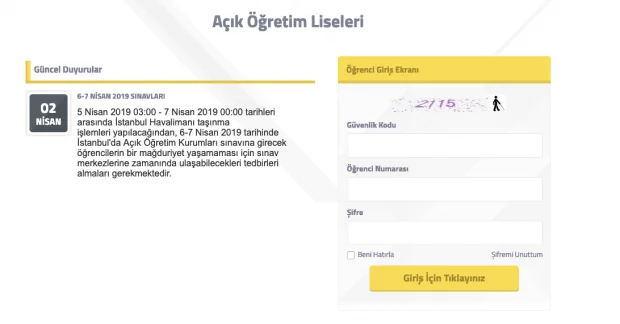 Aol Sinav Giris Belgesi Cikarma 2019 Aciklise Sinav Yeri Sorgulama Internet Haber