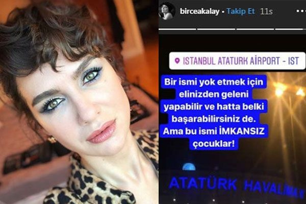Kadın oyuncu Birce Akalay'ın Atatürk ismine tepkisi olay oldu