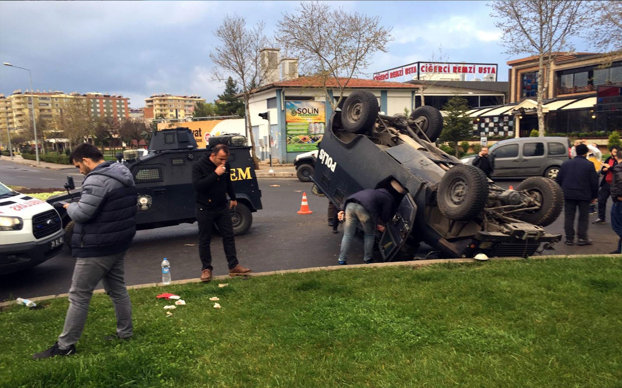 Diyarbakır’da iki zırhlı araç çarpıştı: 1 polis yaralı