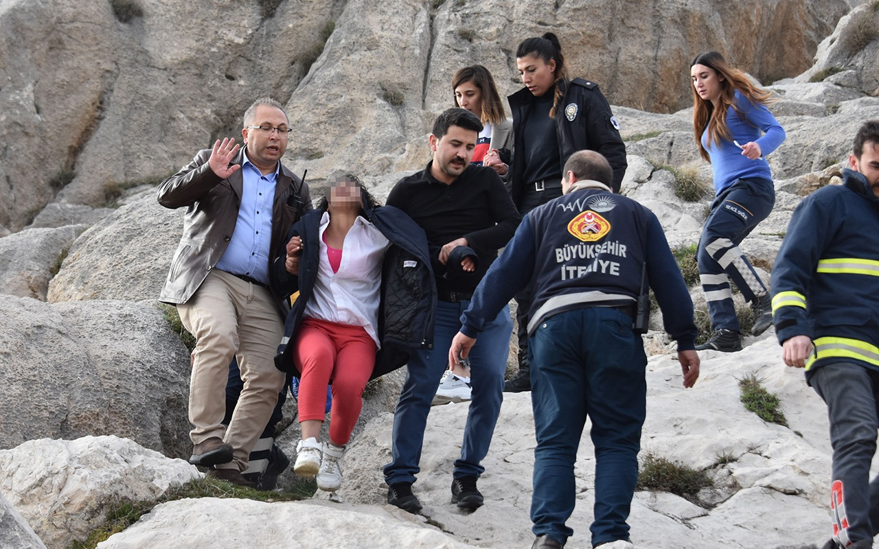 Van'da Suriyeli kız kayalıklarda intihar girişiminde bulundu