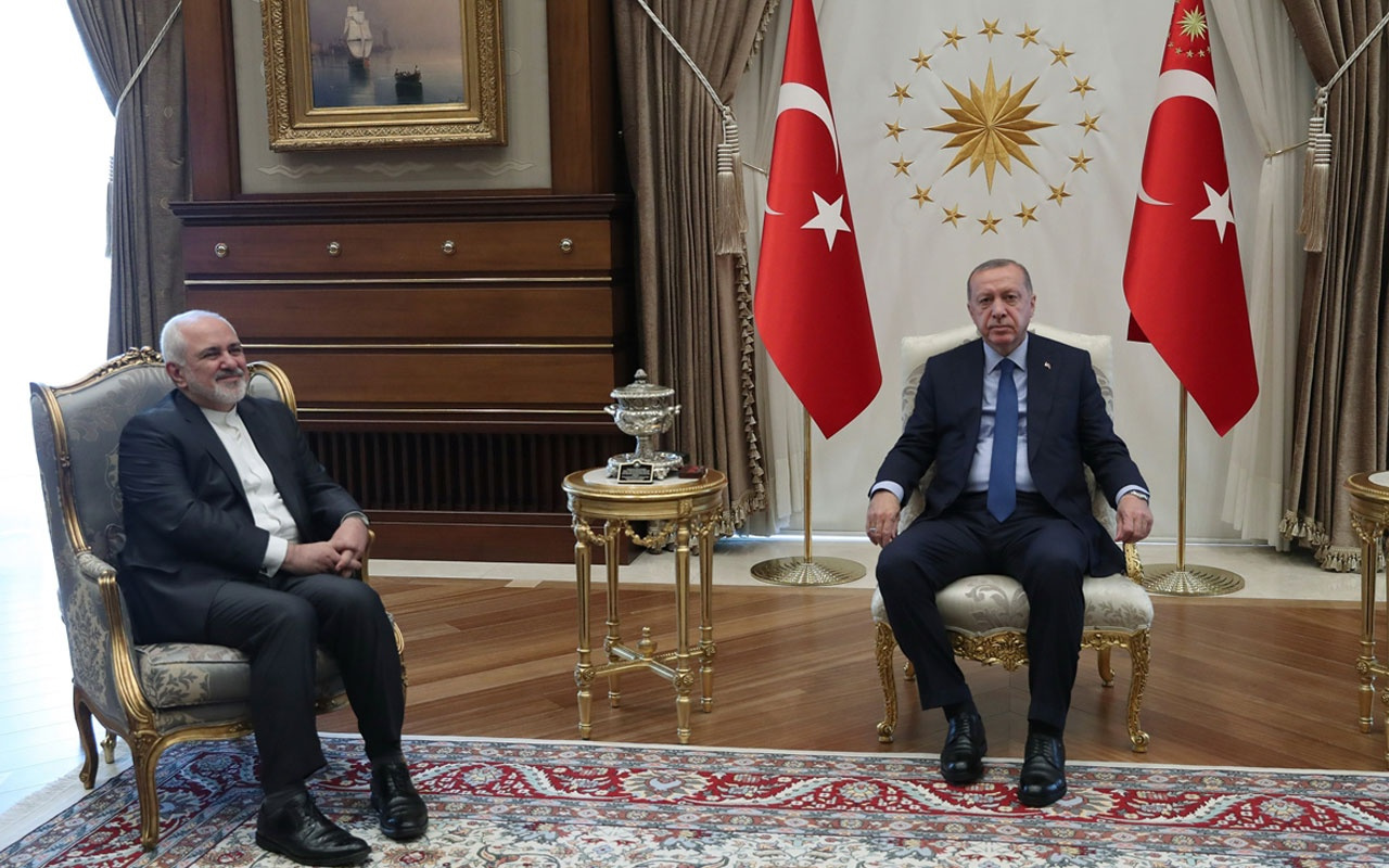 Cumhurbaşkanı Erdoğan İran Dışişleri Bakanı Zarif'i kabul etti
