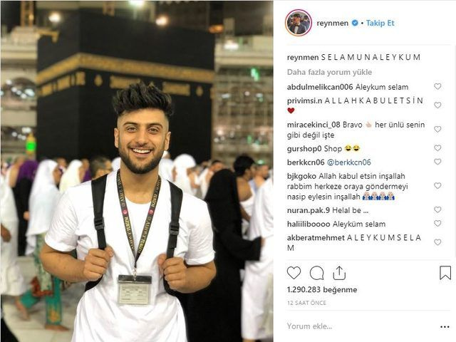 Reynmen Umre'ye gitti yaptığı yorum sosyal medyayı ikiye böldü