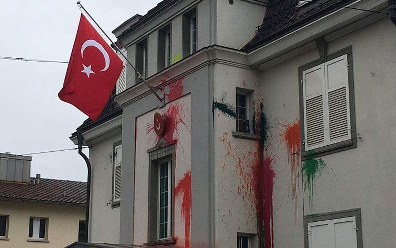 Türkiye'nin Zürih Başkonsolosluğu'na çirkin saldırı! 3 kişi gözaltında