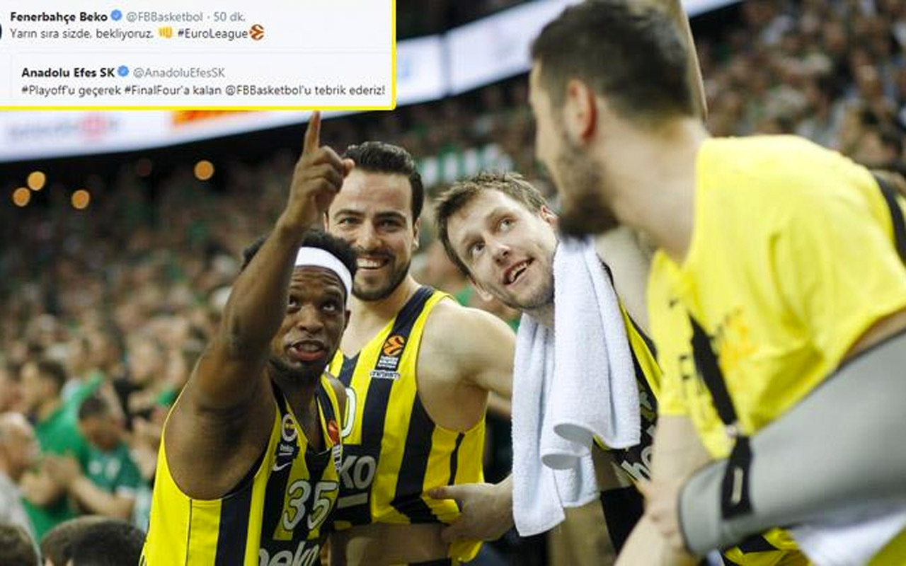 Anadolu Efes ve Fenerbahçe Beko'dan centilmenlik mesajları