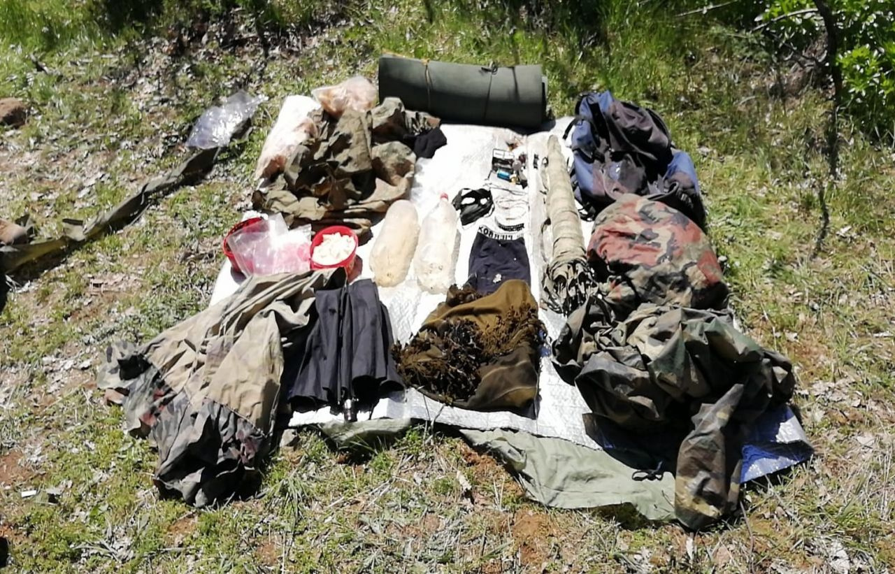 5 PKK'lının öldürüldüğü Lice'den 21 sığınak fotoğrafı yayınlandı
