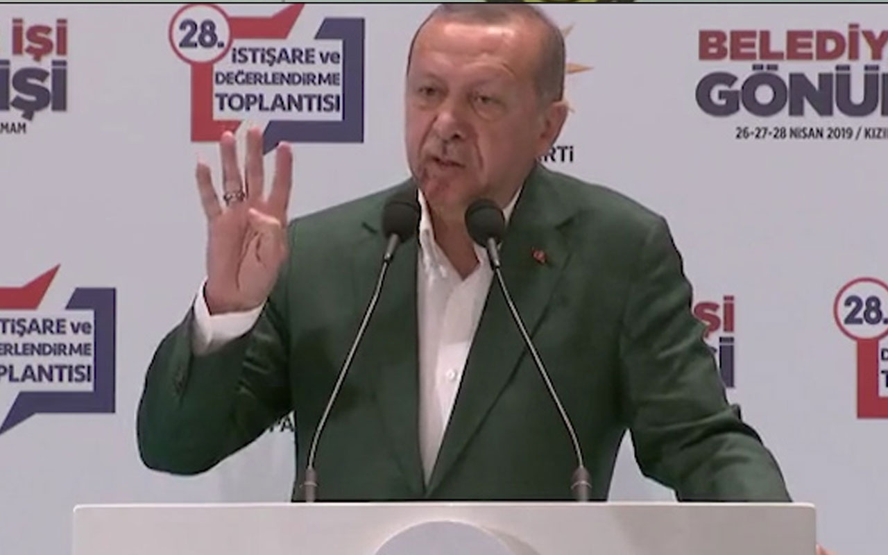 Erdoğan resti çekti: Ya olacağız ya öleceğiz