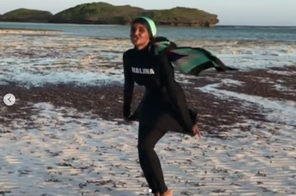 Amerikalı Müslüman model Halima Aden'in burkinili fotoğrafı olay oldu