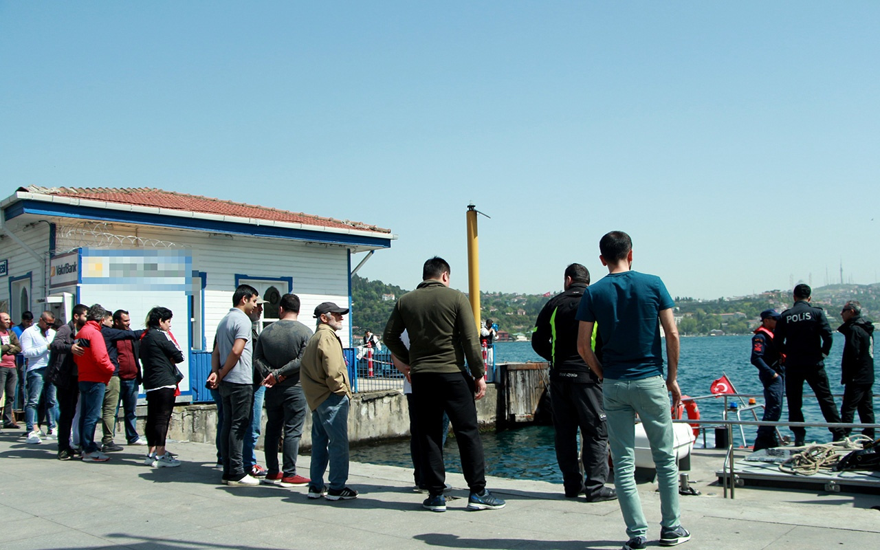 İstanbul Arnavutköy sahilinde ceset merakı