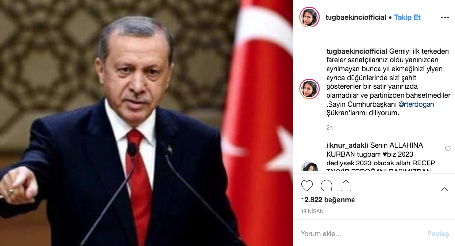 Tuğba Ekinci çok güzel olacak diyenlere taktı Erdoğan'dan özür diledi!