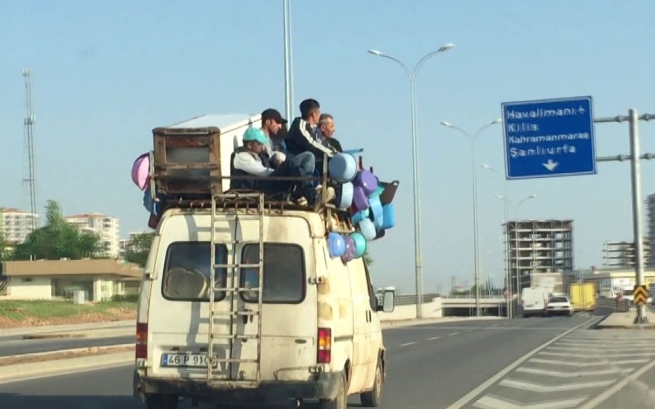 Gökyüzünde seyahat eden gençlerin tehlikeli anları kamerada