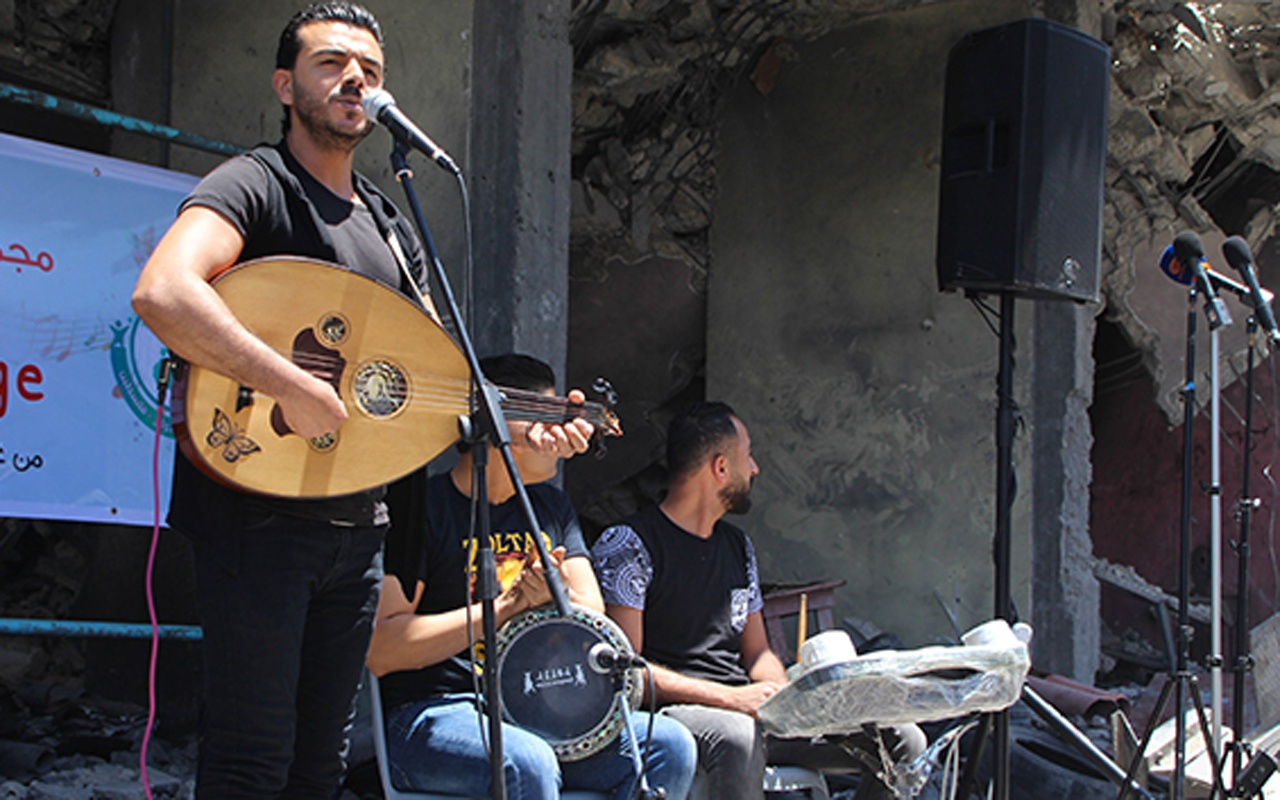 Gazzeli müzisyenler Eurovision'un İsrail'de olmasını kınadılar