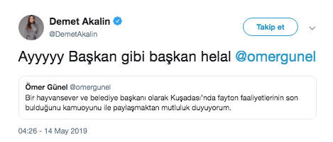 Demet Akalın'dan CHP'li başkana tebrik mesajı! 'Başkan gibi başkan helal'