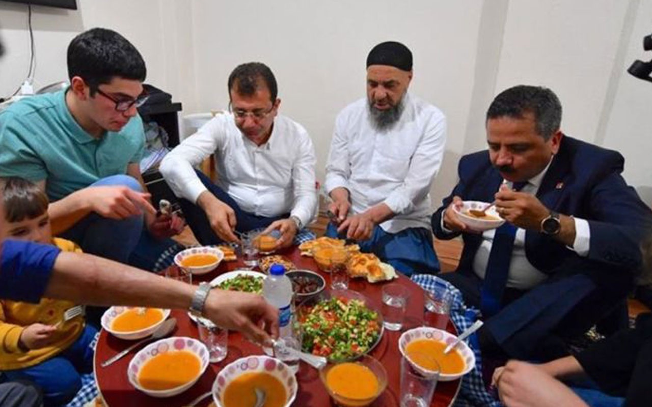 İmamoğlu, "Sen utanma, biz utanalım" dediği Cebrail'in evinde iftar yaptı