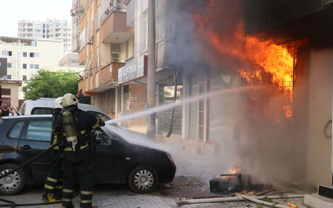 Adana’da korkutan yangın