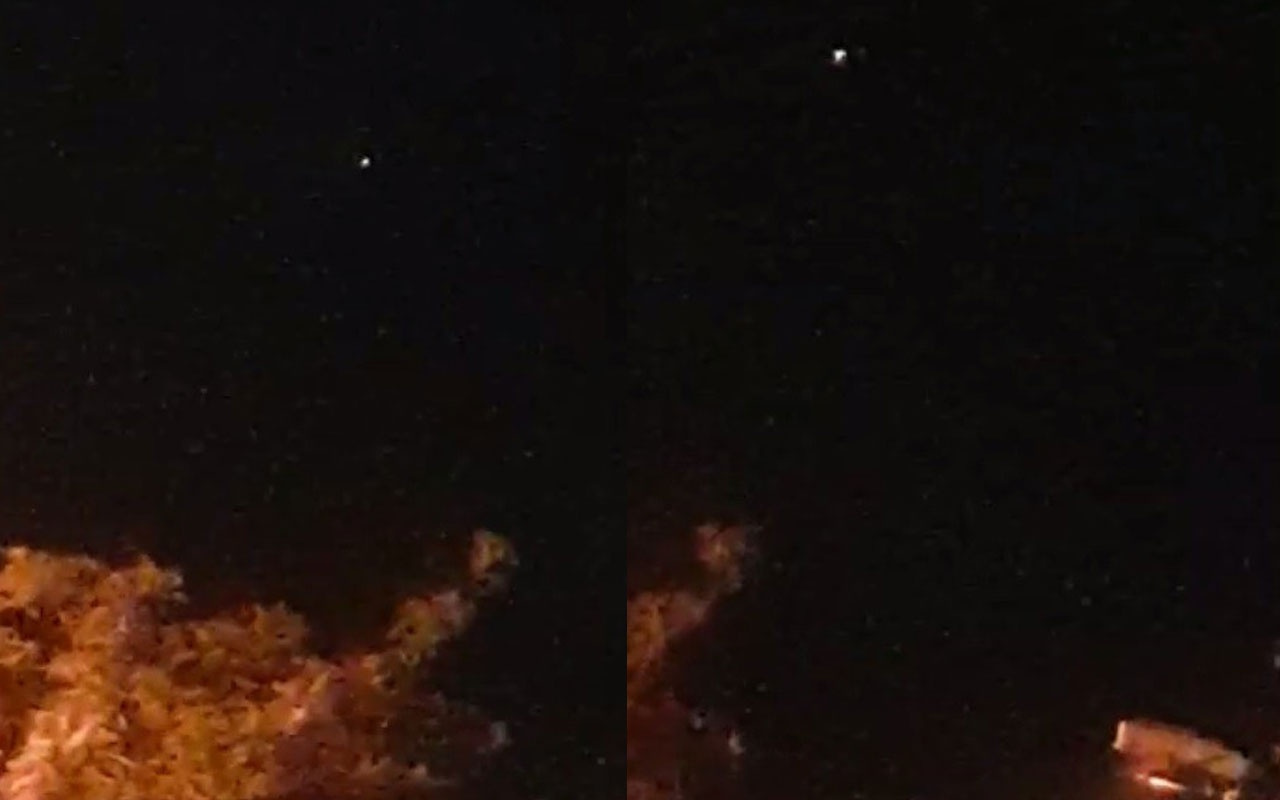 Bursa’da UFO gördüm dedi o anları böyle kaydetti