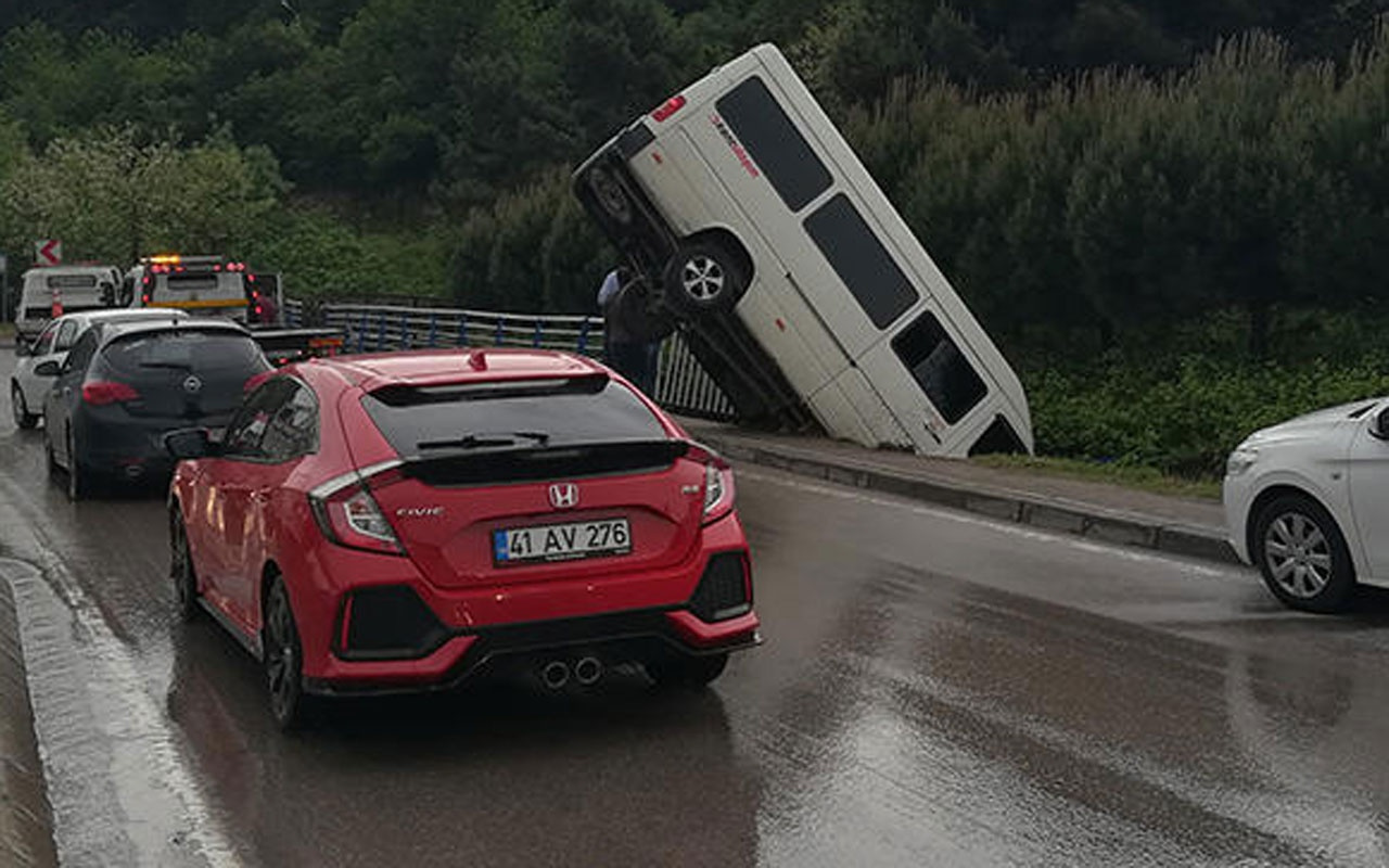 Kocaeli'nde yürekleri ağza getiren anlar