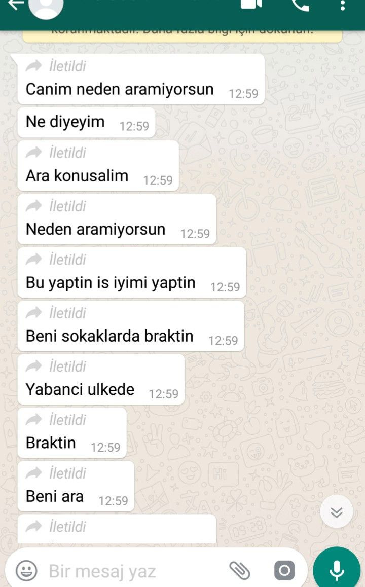 Her şey yabancı bir numaradan gelen mesajla başladı