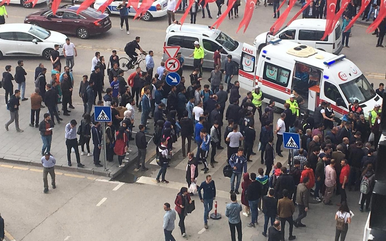 Erzurum’da ortalık savaş alanında döndü!